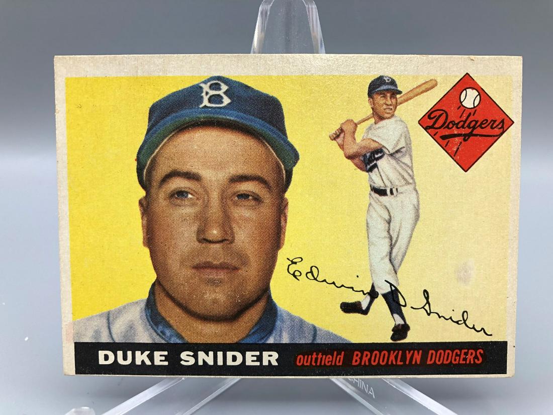 1955 Topps #210 Duke Snider Tough Last Card in The Set (1 of 2)
