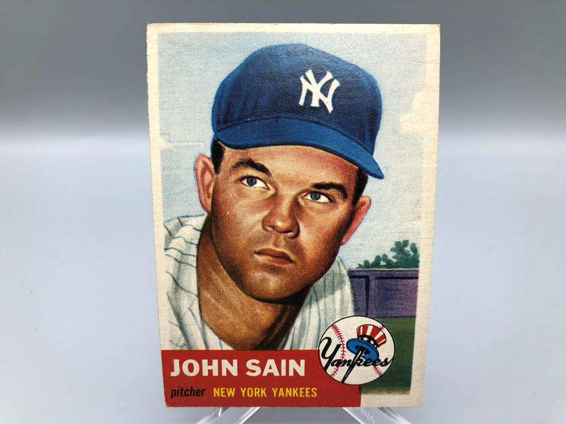1953 Topps John Sain #119 Short Print (1 of 2)