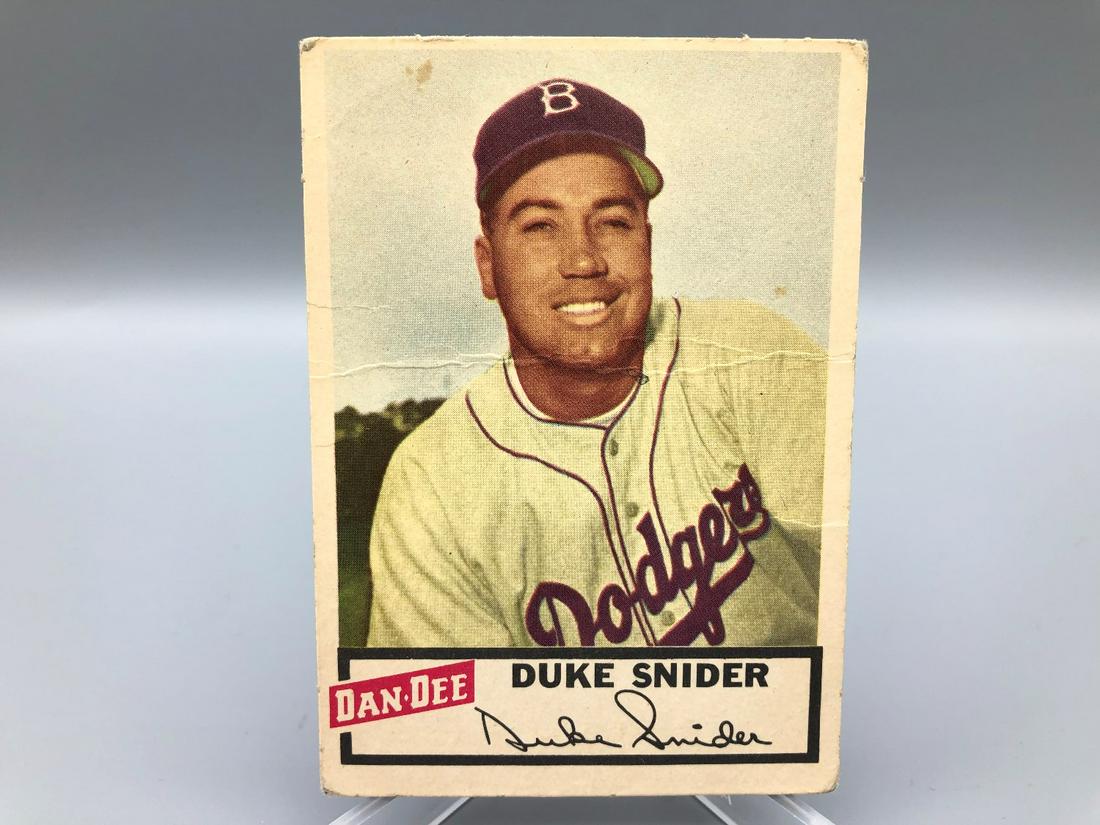 1954 Dan Dee Potato Chips Duke Snider Very Scarce Issue: 1954 Dan Dee Potato Chips Duke Snider Very Scarce Issue HOF