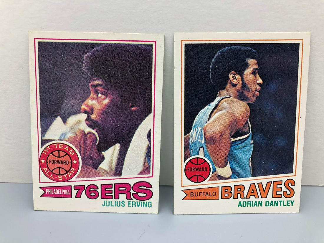 1977-78 Topps Julius Erving & Adrian Dantley rookie (1 of 2)
