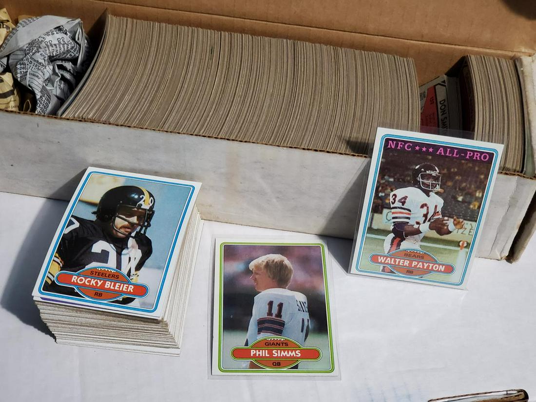 1980 Topps Football Complete Set - Simms RC, Payton, (1 of 3)