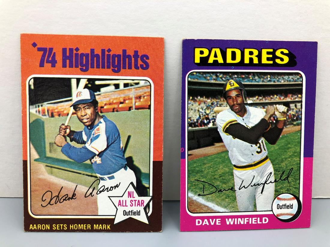 1975 Topps Minis - Dave Winfield and Hank Aaron (1 of 2)