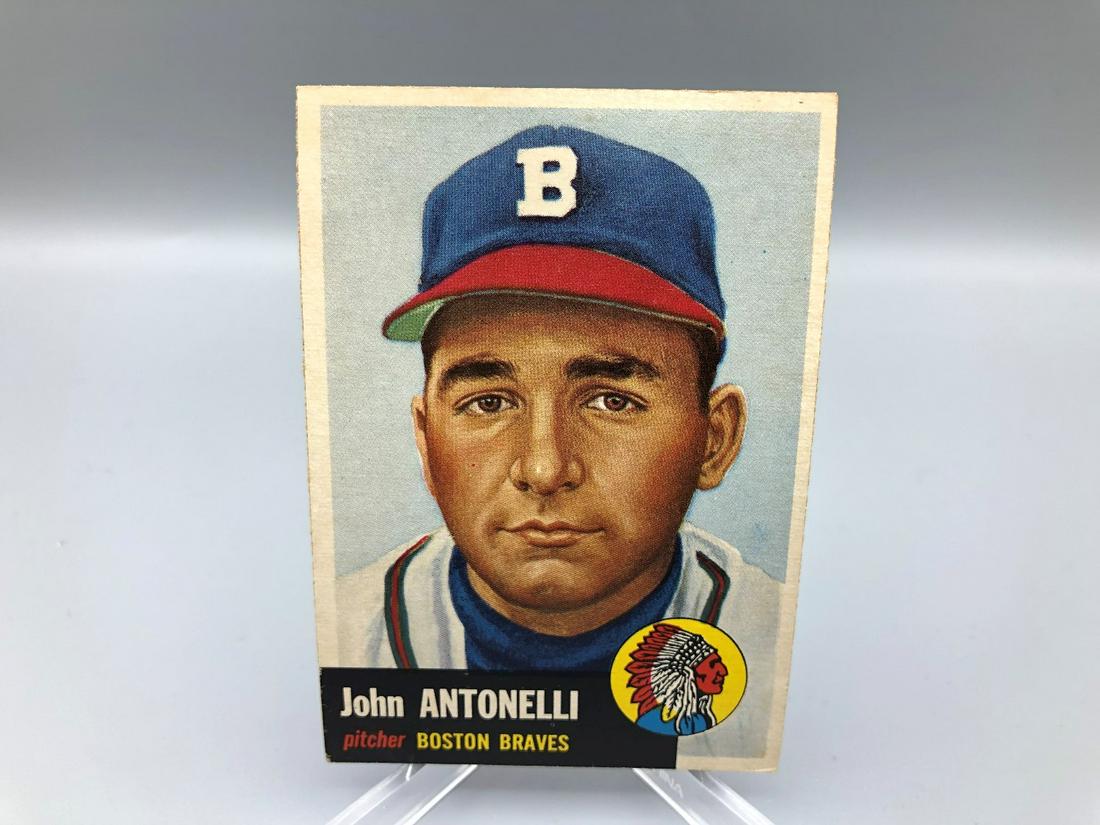 1953 Topps John Antonelli #106 Short Print (1 of 2)