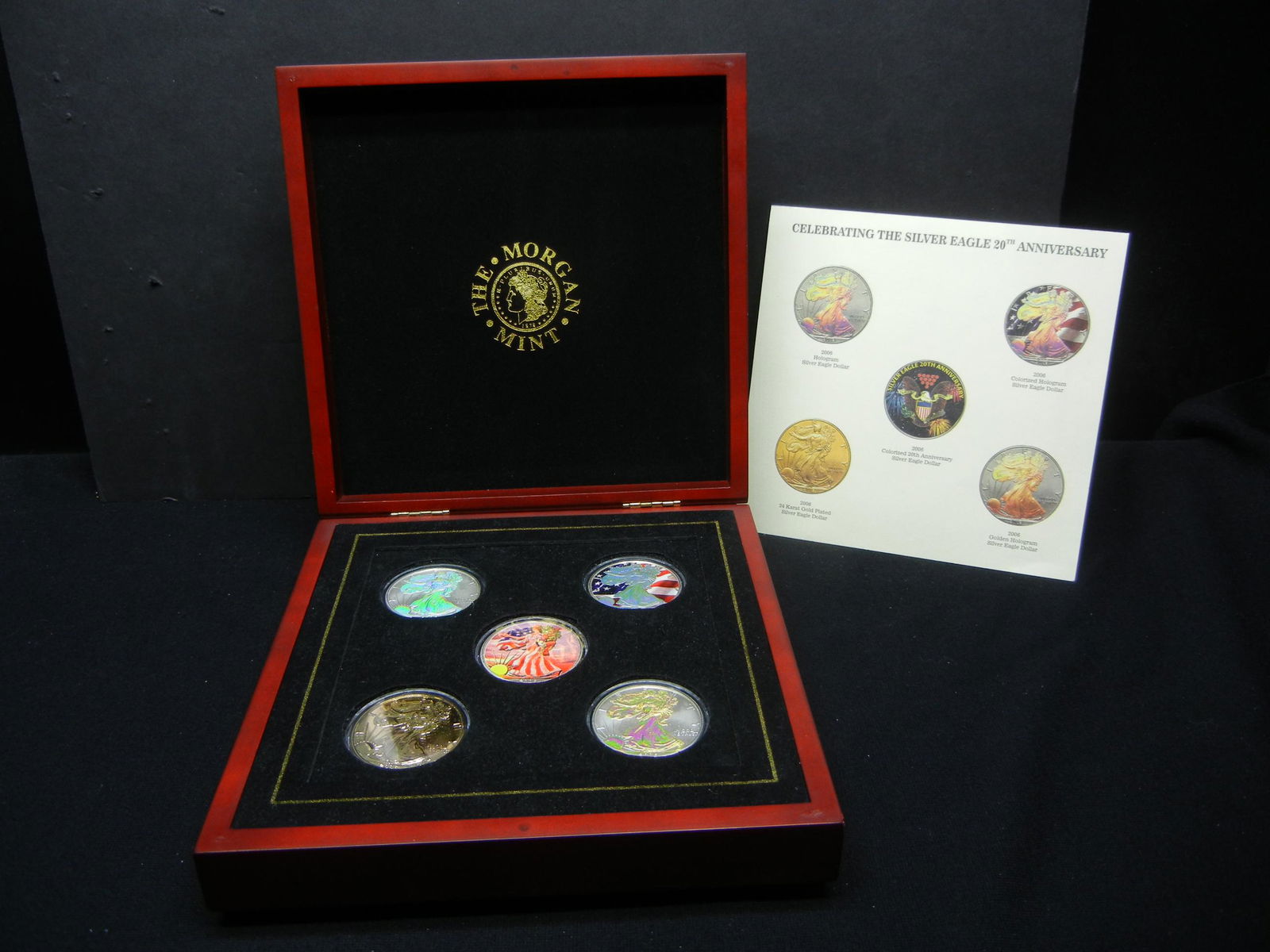 (5) 2006 Amercian Silver Eagles Hologramed, Colorized, (1 of 5)