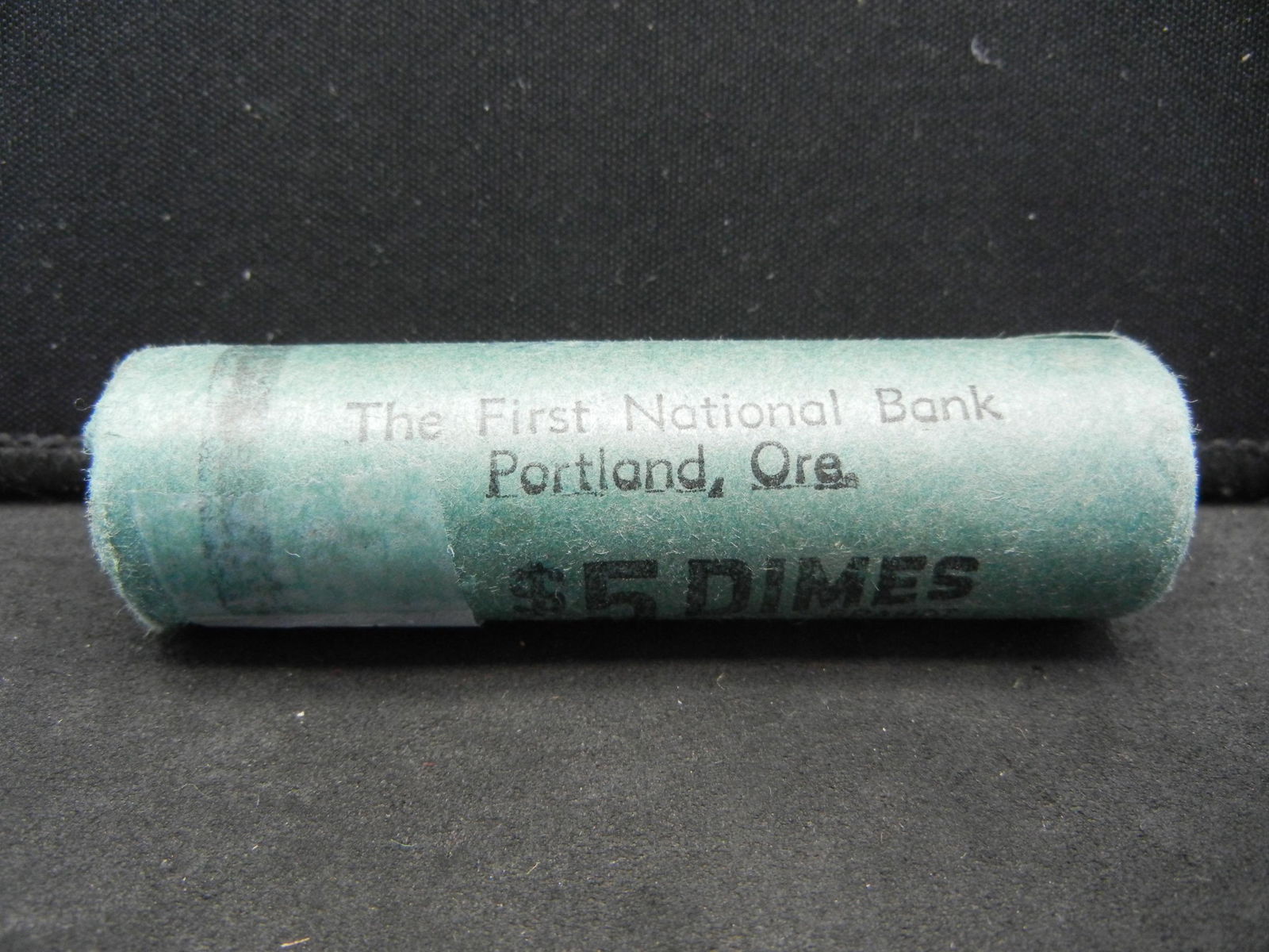 Original Bank Wrapped Roll 1954S Roosevelt Dimes (1 of 3)