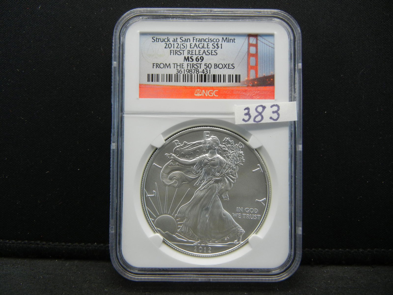 2012 S American Silver Eagle NGC MS69 From The First 50 (1 of 4)