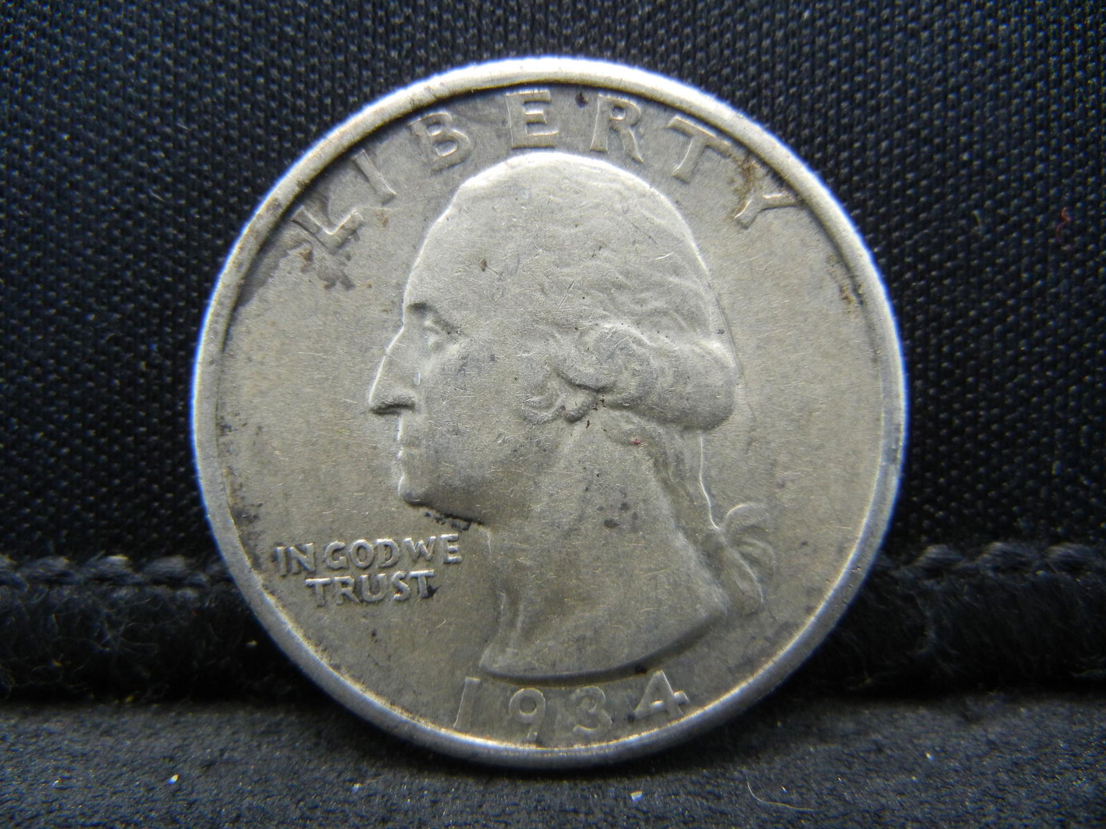 1934 Silver Washington Quarter Higher Grade (1 of 2)