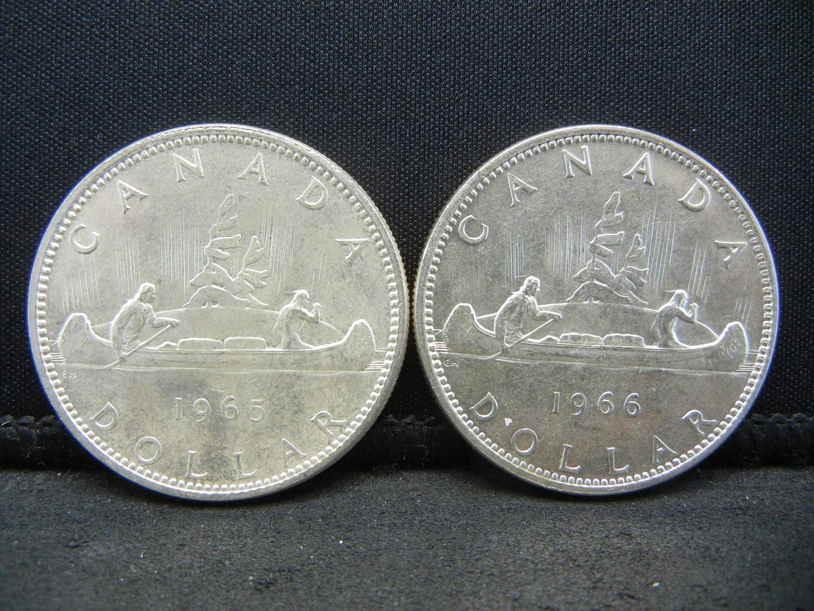 1965+66 Silver Canadian Dollars (1 of 2)