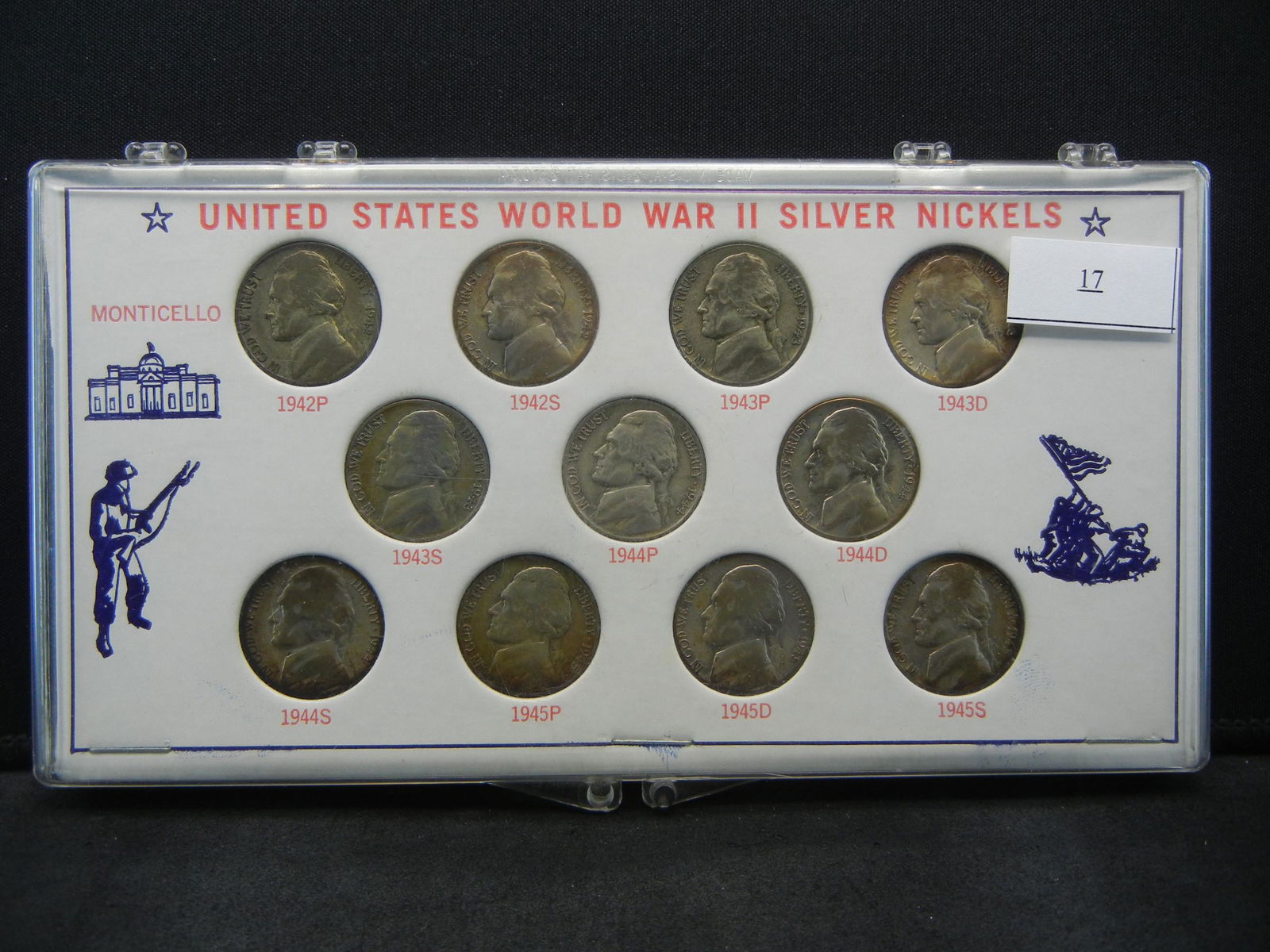 Complete Set Jefferson Silver War Nickels (1 of 4)