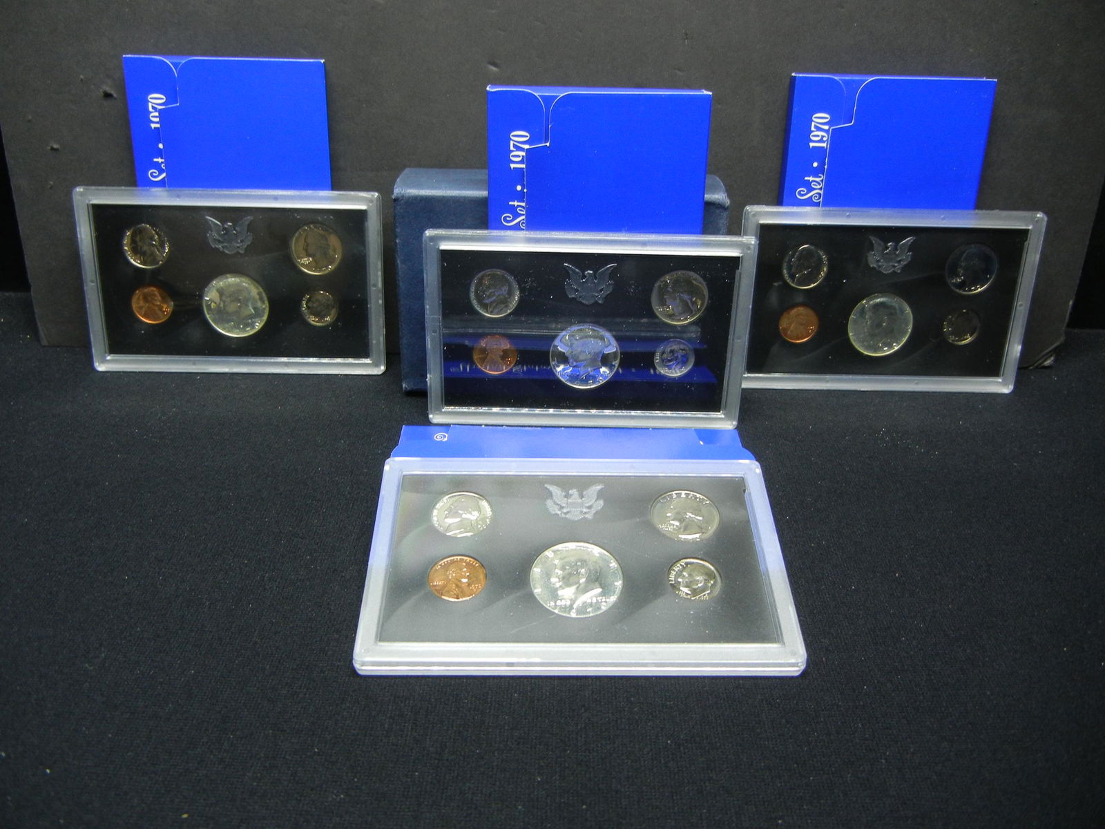 (4) 1970 Proof Sets With Original Box (1 of 9)