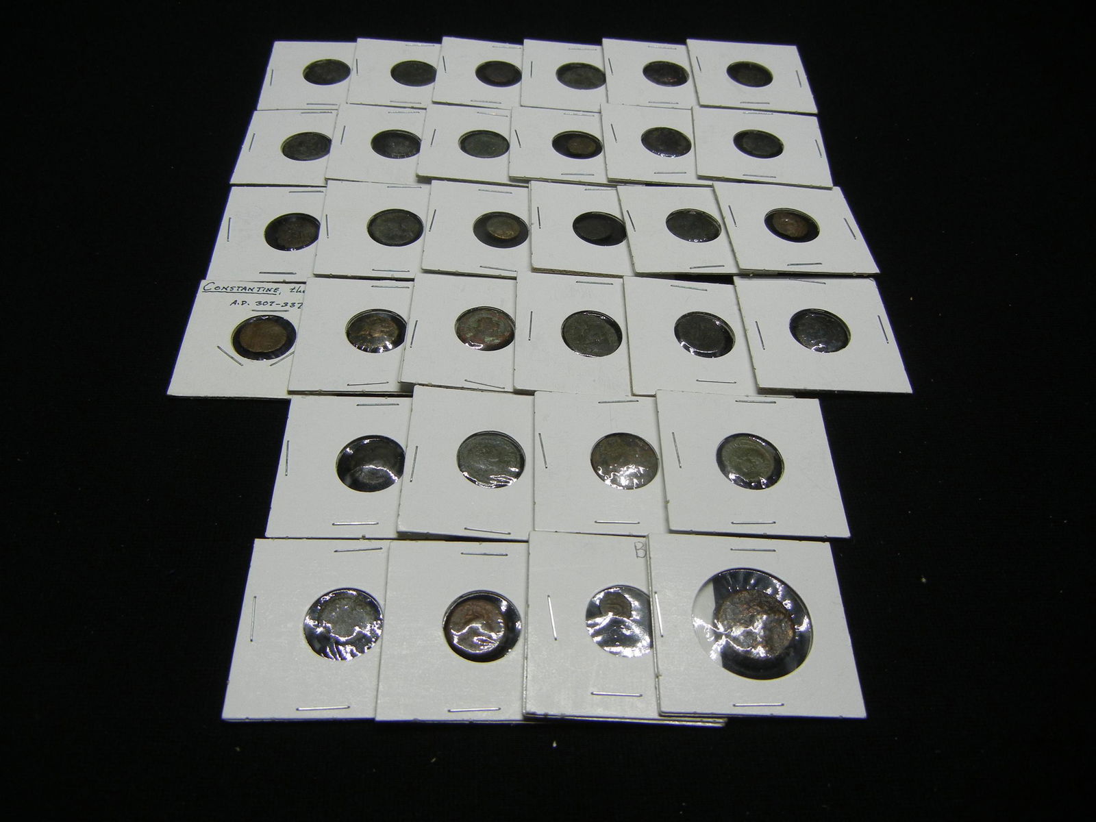 (32) Ancient Coins in Flips Neat Lot (1 of 7)