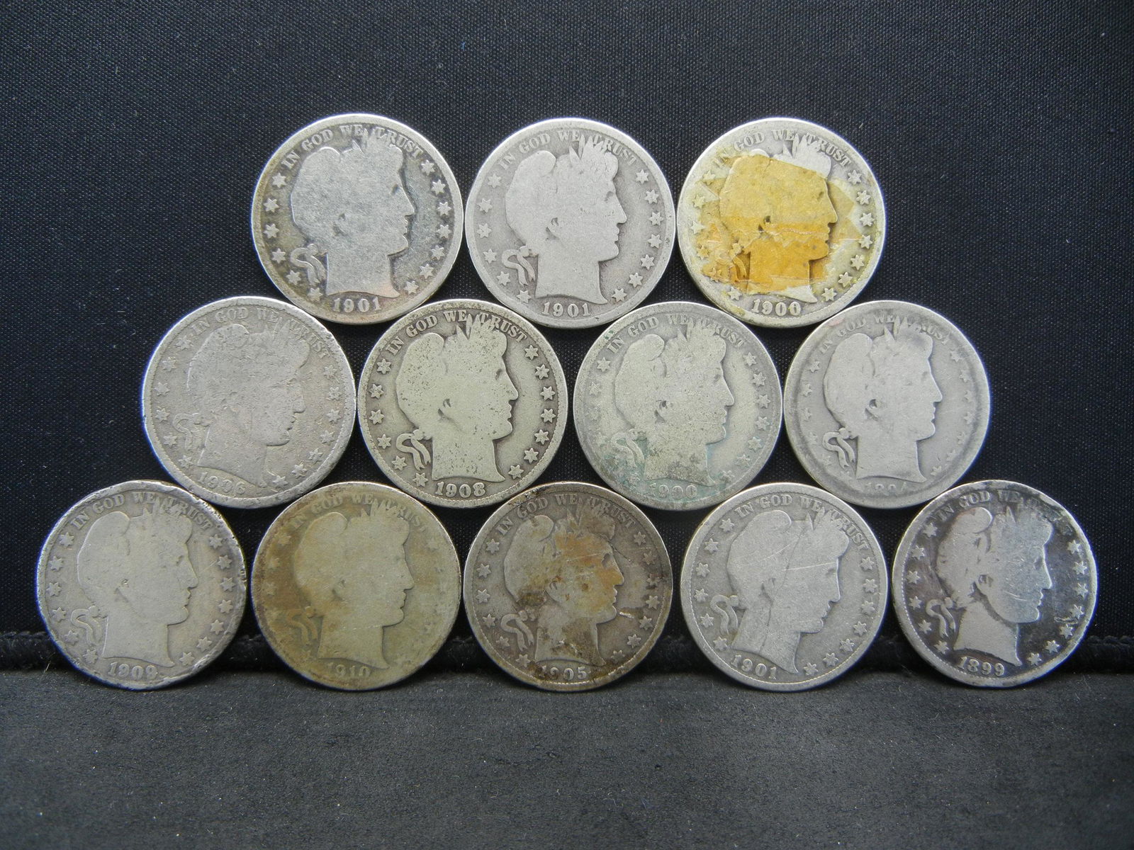 (12) Barber Half Dollars (1 of 2)
