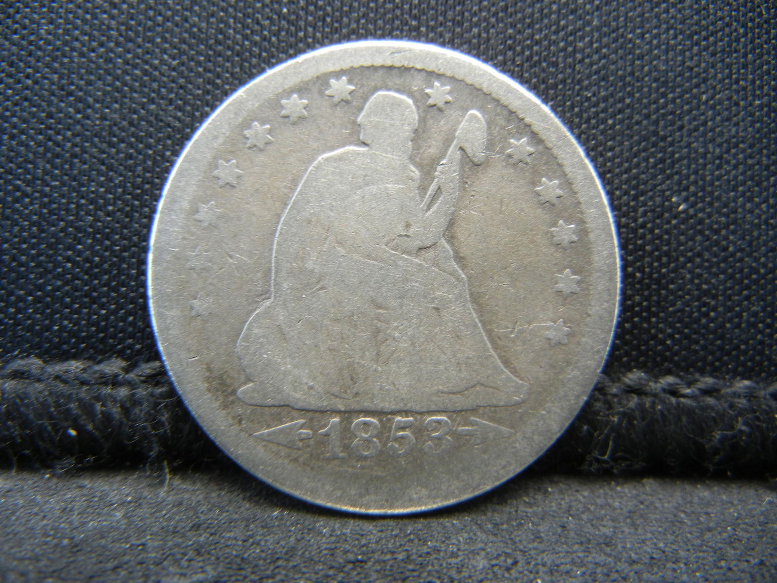1853 Seated Quarter Better Date (1 of 2)