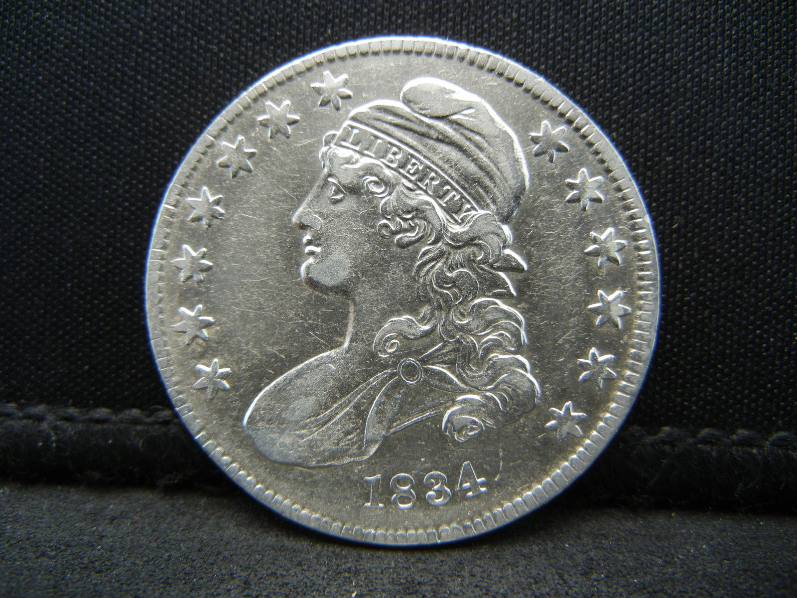 1834 Bust Half Dollar AU Strong Details (1 of 2)