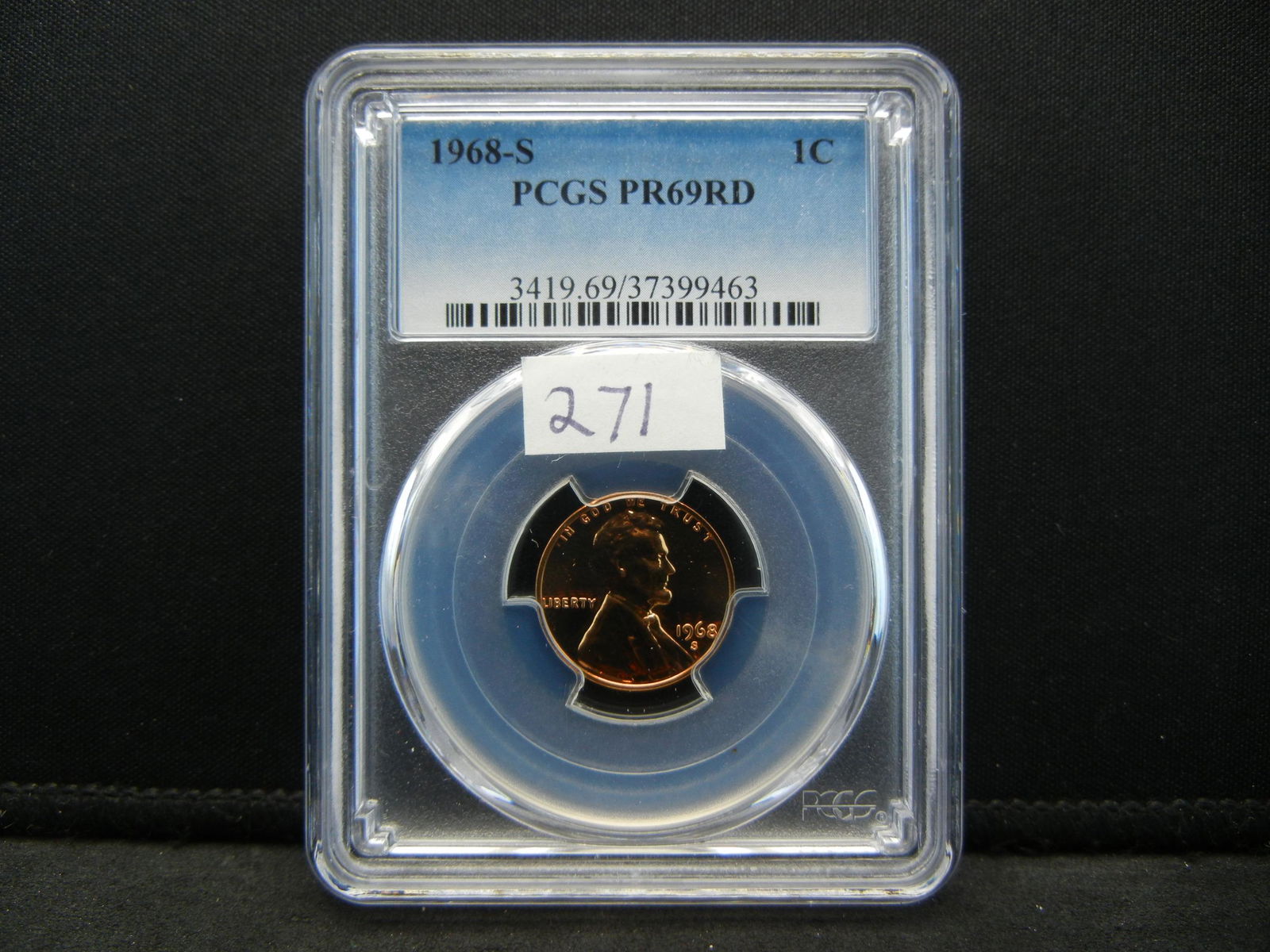 1968 S Lincoln Cent PCGS PR69 RED (1 of 4)