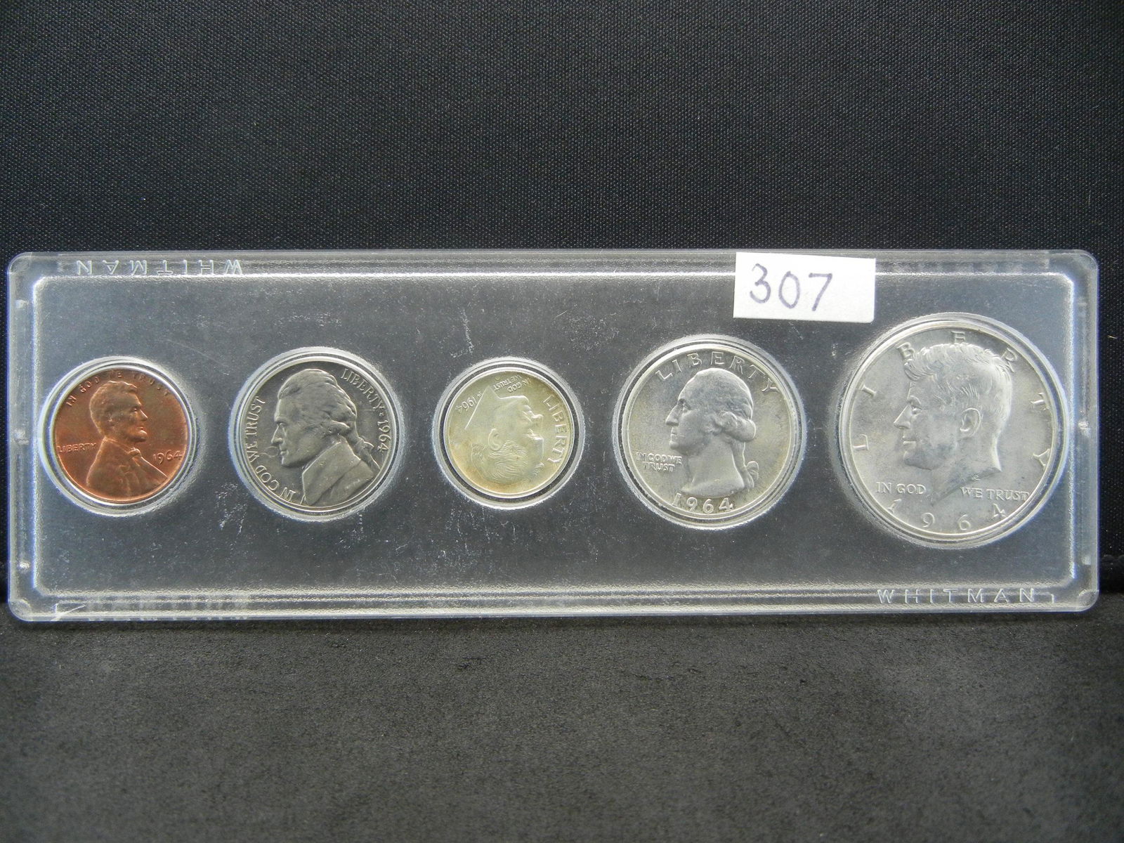 1964 Year Set Uncirculated Three Silver Coins Included (1 of 2)