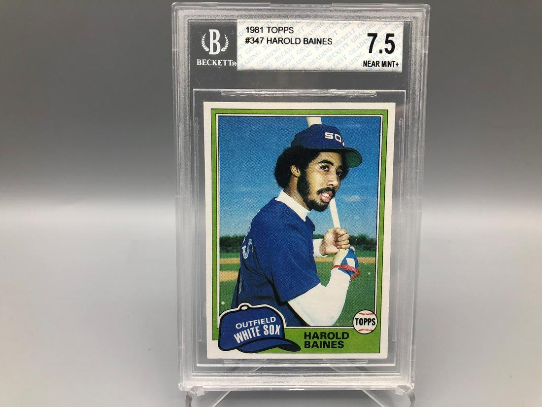1981 Topps Harold Baines #347 RC BGS 7.5 (1 of 2)