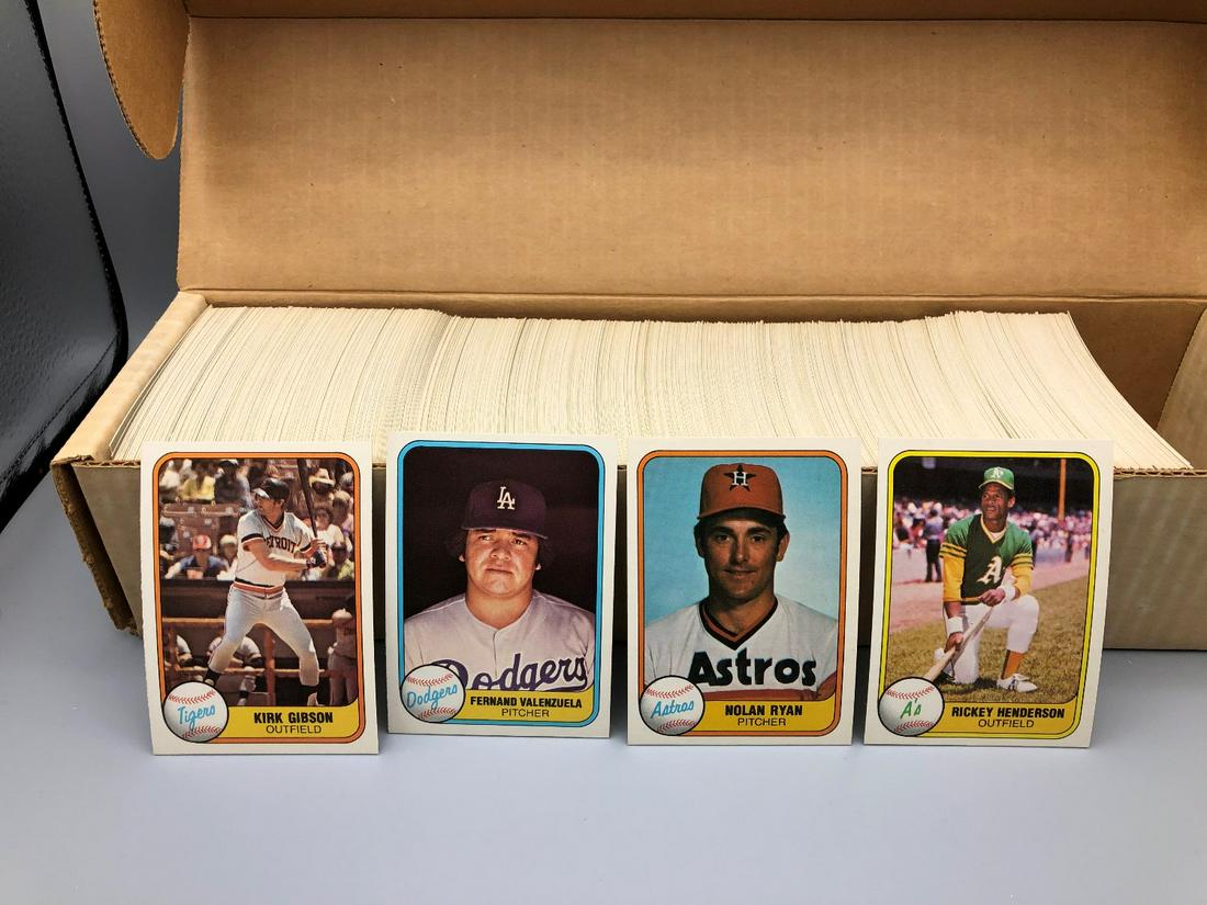 1981 Fleer Baseball Complete Set with some of the (1 of 1)