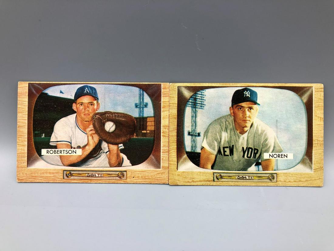 1955 Bowman Jim Robertson #5 & Irv Noren #63 (1 of 2)