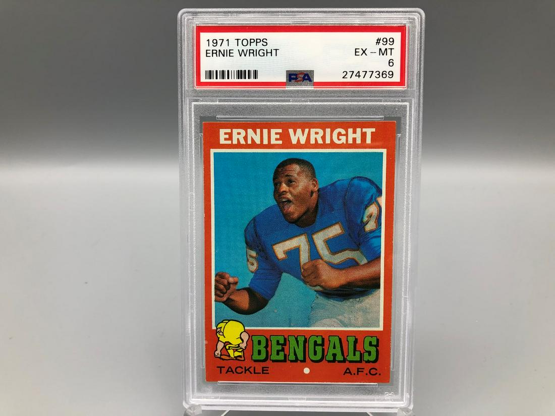 1971 Topps Ernie Wright #99 PSA 6: 1971 Topps Ernie Wright #99 PSA 6