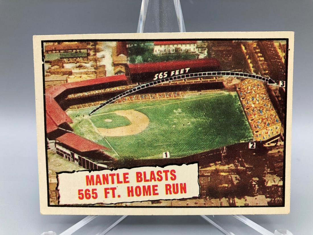 1961 Topps Mickey Mantle Baseball Thrills #406 (1 of 2)