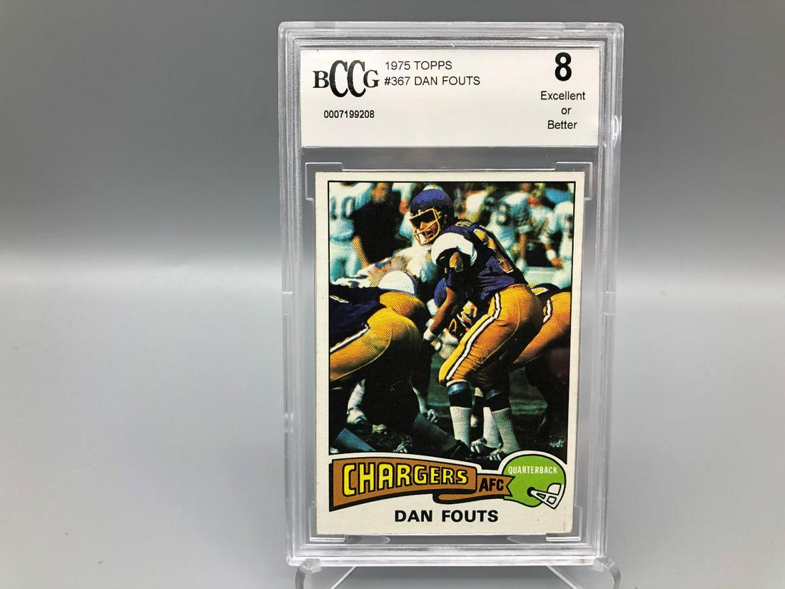 1975 Topps Dan Fouts #367 Rookie BCCG 8 (1 of 2)