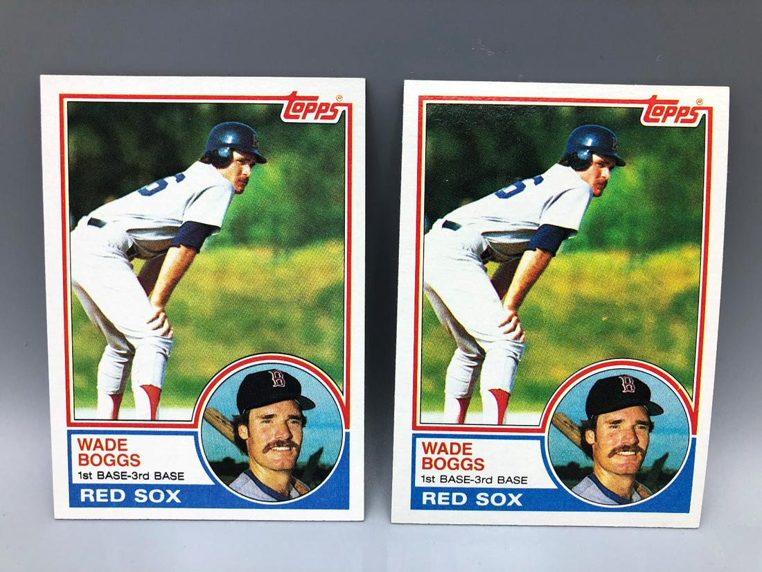 1983 Topps Wade Boggs #498 RC Lot of 2: 1983 Topps Wade Boggs #498 RC Lot of 2