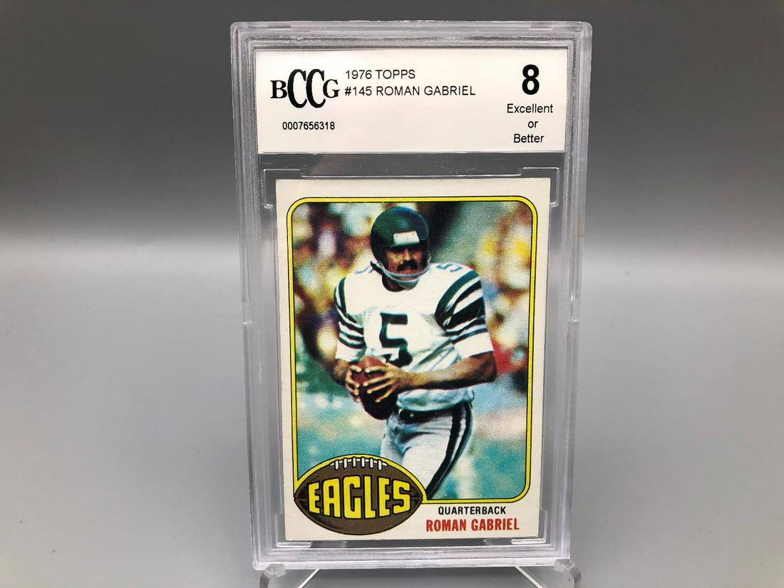 1976 Topps Roman Gabriel #145 BCCG 8 (1 of 2)