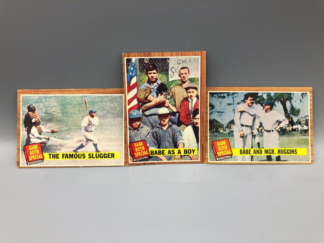 1962 Topps Babe Ruth Special Lot of 3 - #135, 137, 138 (1 of 3)