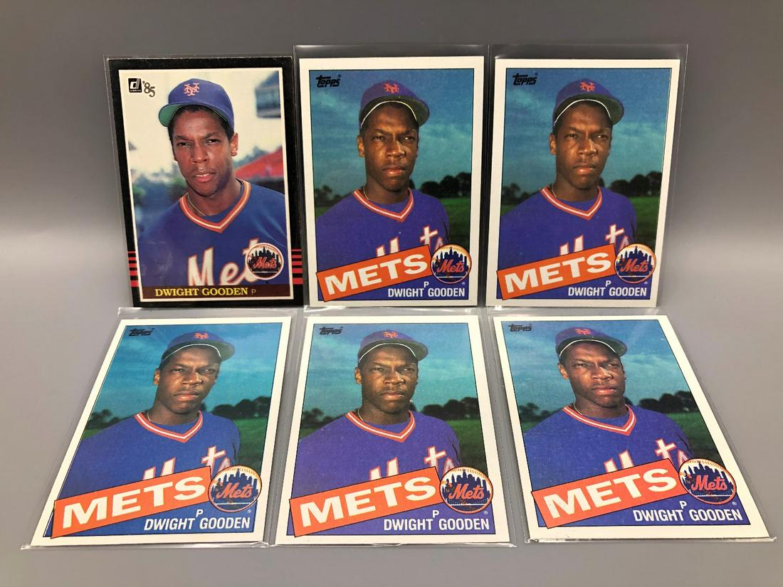 1985 Donruss & Topps Dwight Gooden Rookie Lot of 6 (1 of 2)