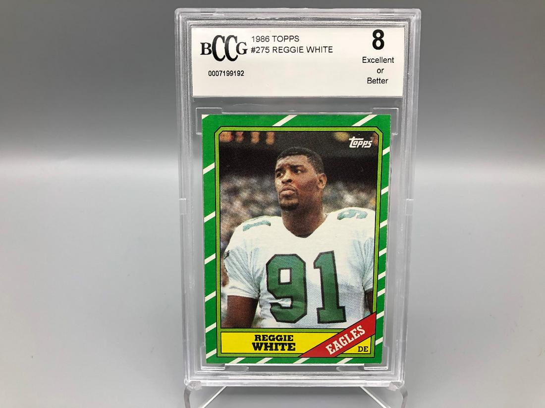 1986 Topps Reggie White #275 Rookie BCCG 8 (1 of 2)
