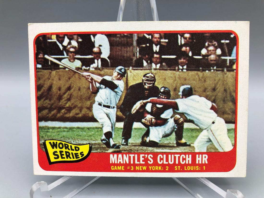 1965 Topps World Series Game #3 (Mickey Mantle (1 of 2)
