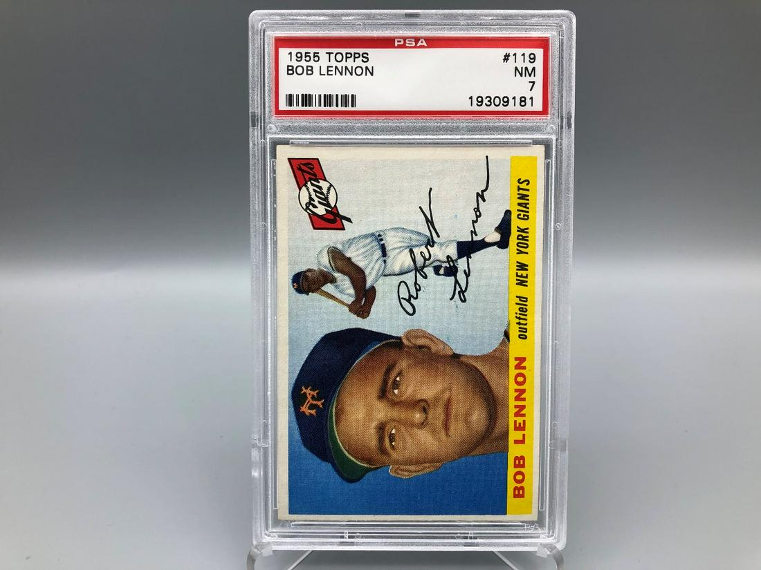 1955 Topps Bob Lennon #119 PSA 7 (1 of 2)