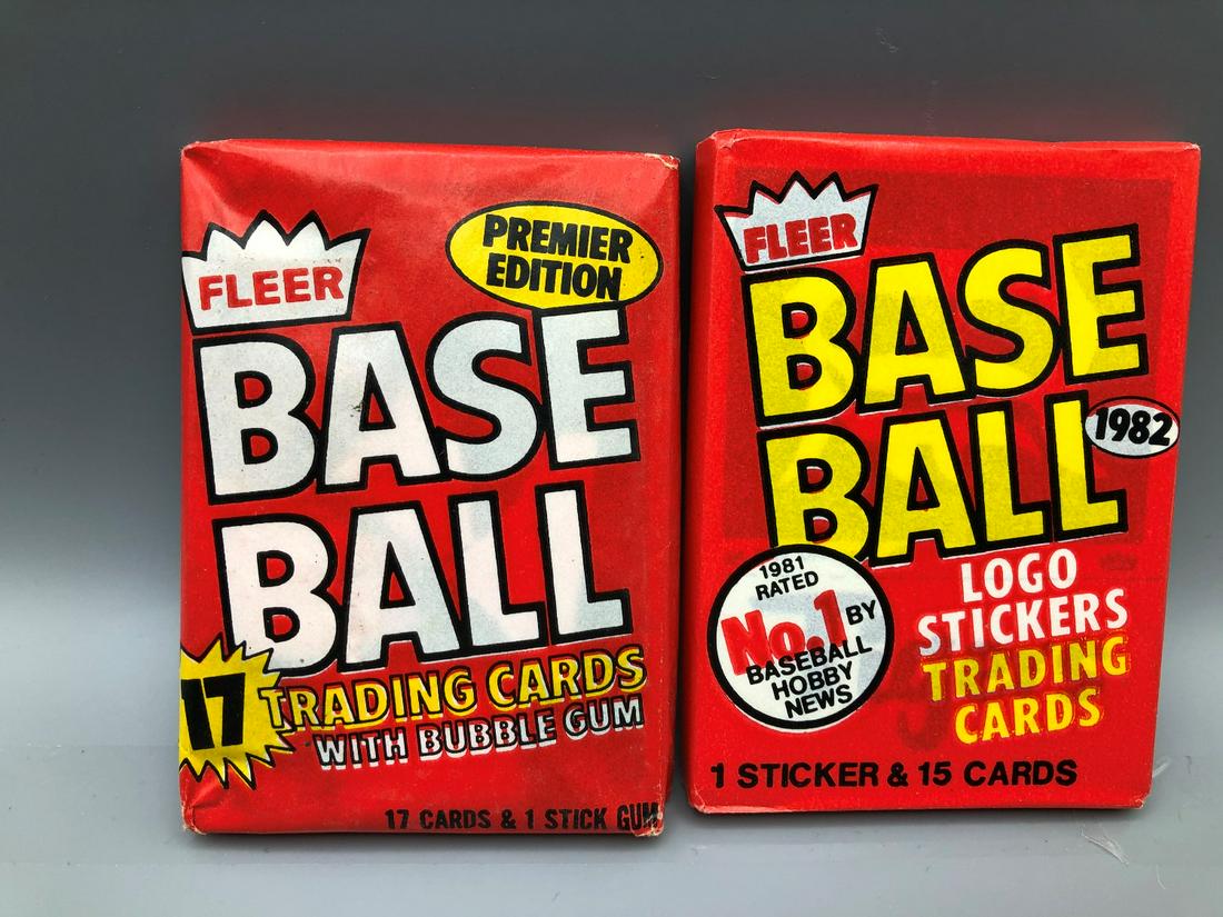 1981 & 1982 Fleer Baseball Wax Packs - Cal Ripken Jr (1 of 2)