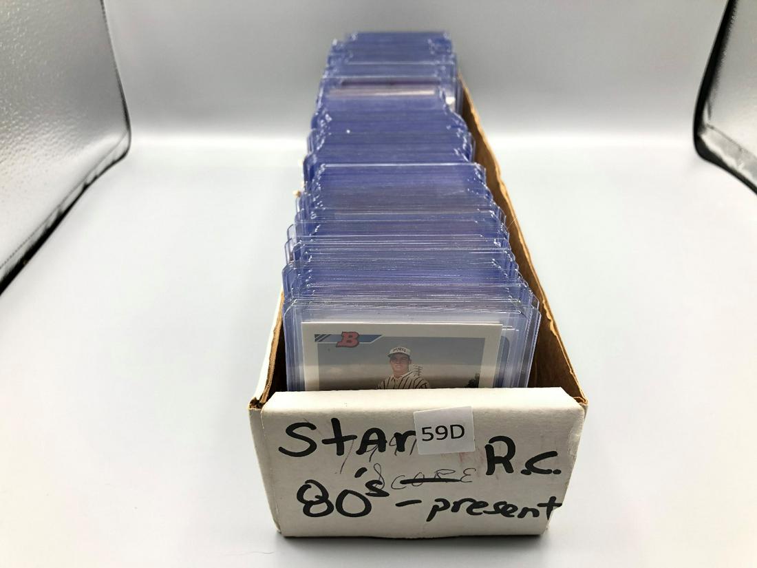 Box Lot of Misc Baseball Cards in top loads - Mainly (1 of 14)