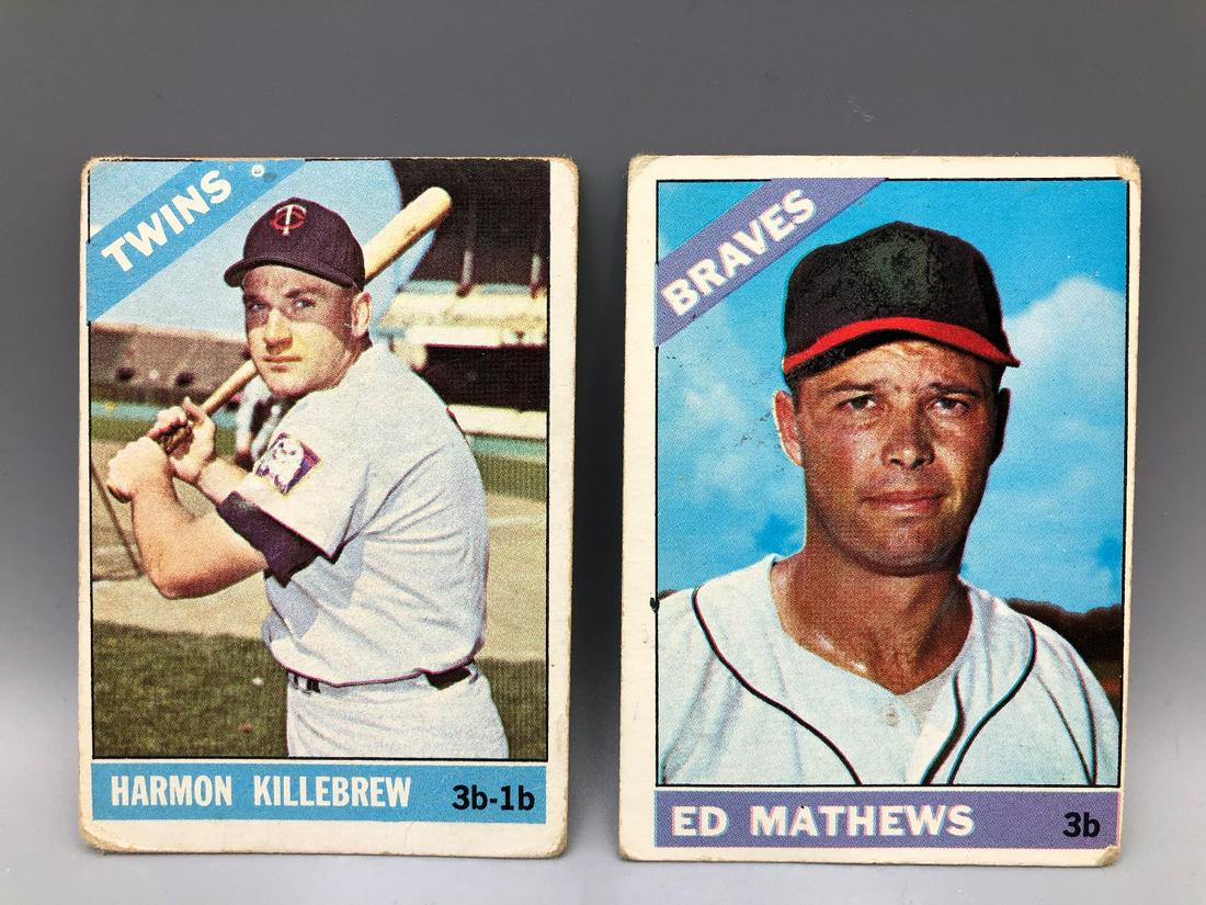 1966 Topps Harmon Killebrew #120 & Eddie Mathews #200 (1 of 2)