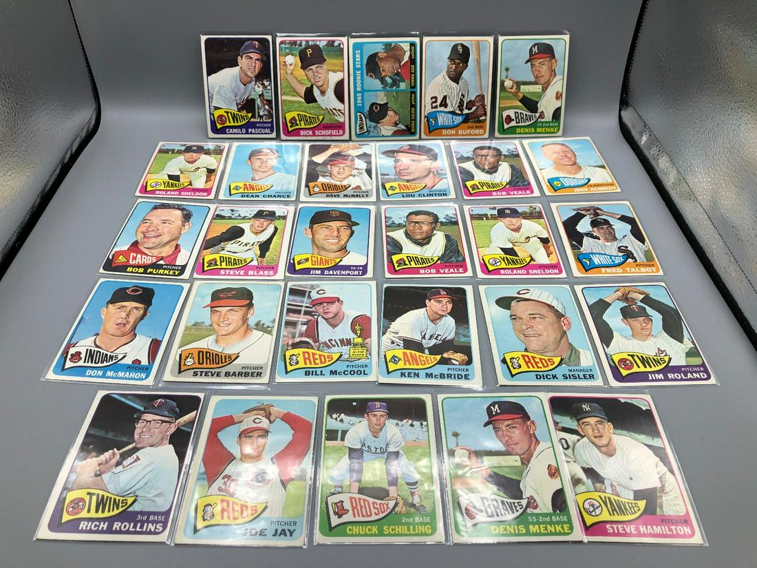 1965 Topps Baseball Lot of 28 Cards (1 of 1)