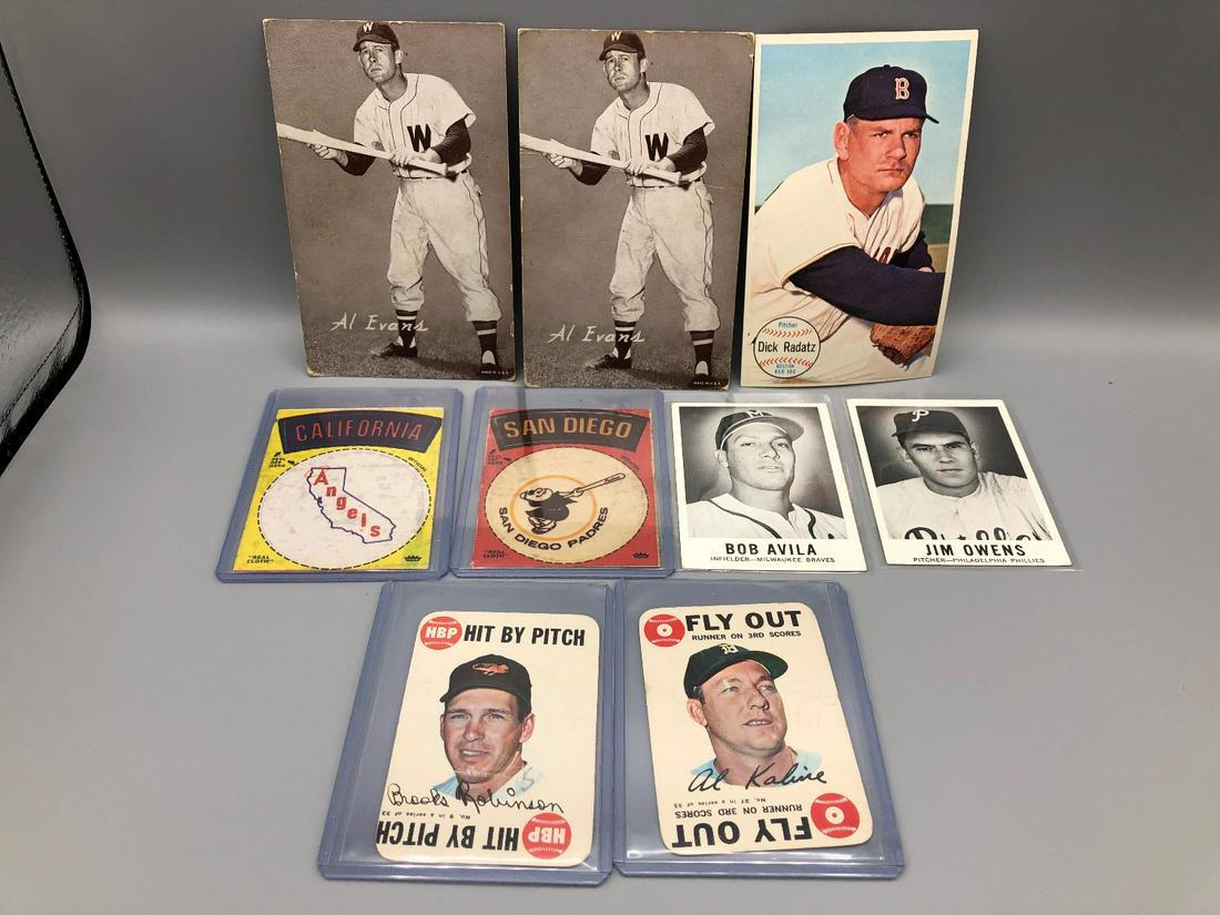 Lot of Oddball Baseball - Exhibit, Topps Giant, Leaf,: Lot of Oddball Baseball - Exhibit, Topps Giant, Leaf, Topps Game, Cloth Stickers