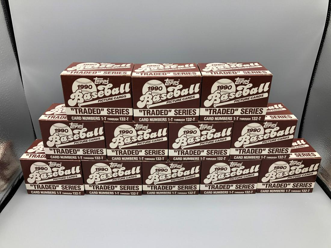1990 Topps Traded Baseball Lot of 12 Sets (1 of 1)