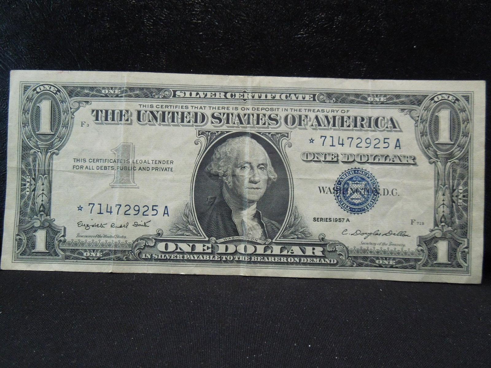1957 A One Dollar Silver Star Note: 1957 A One Dollar Silver Star Note