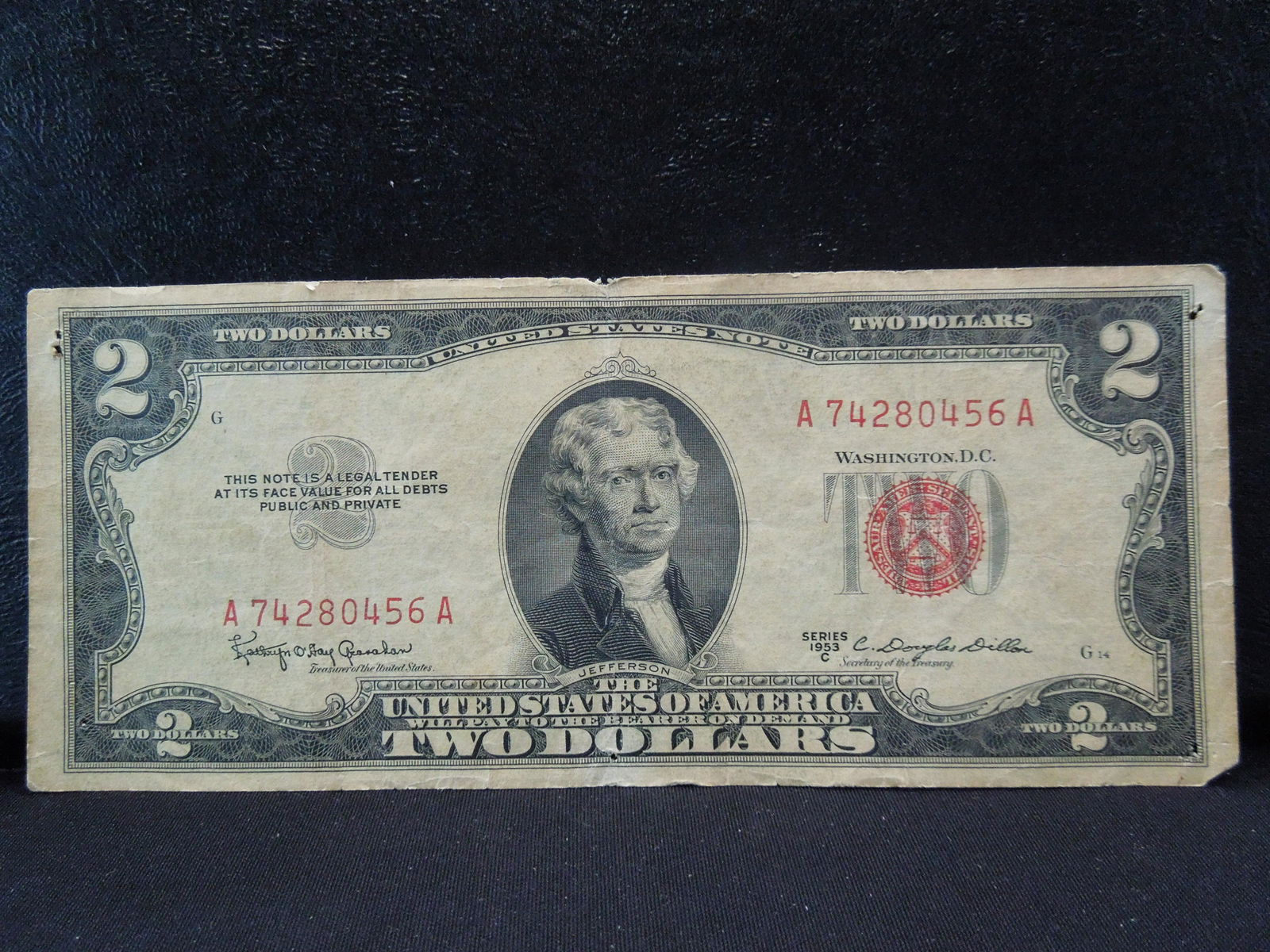 1953 C Red Seal Two Dollar Note (1 of 3)