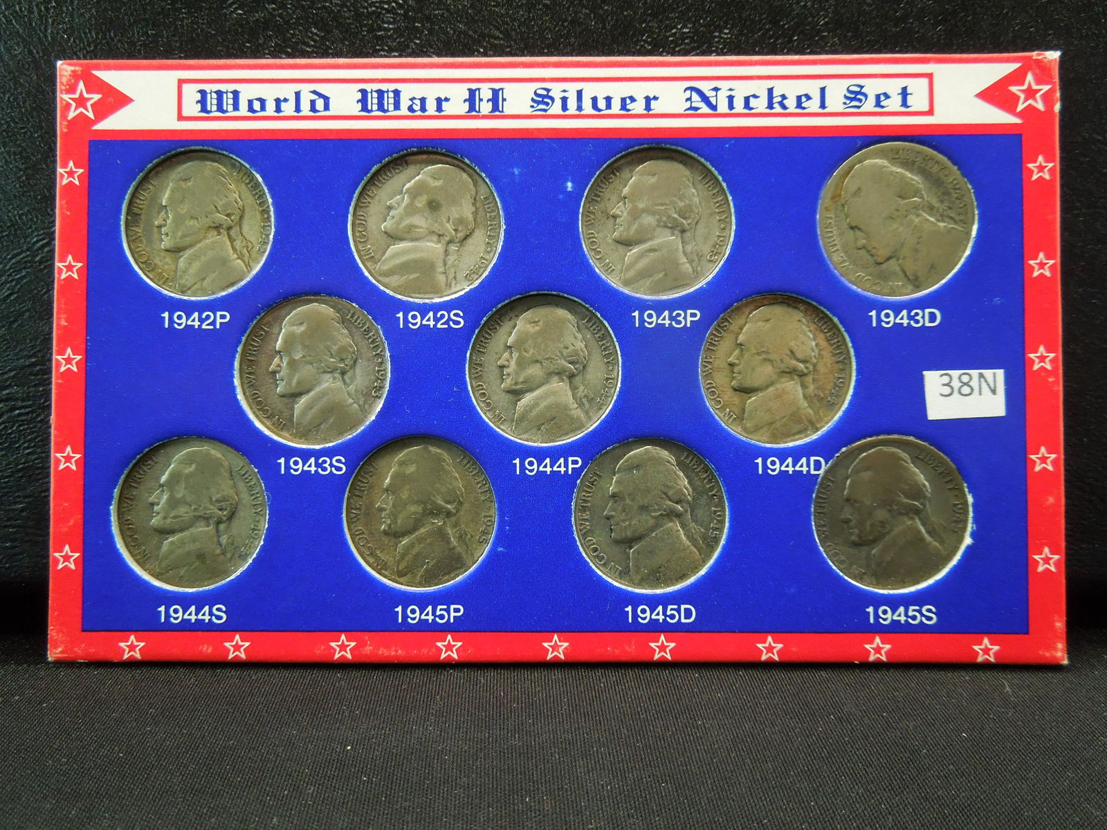 World War II Silver Nickel Set, (11) Nickels (1 of 6)