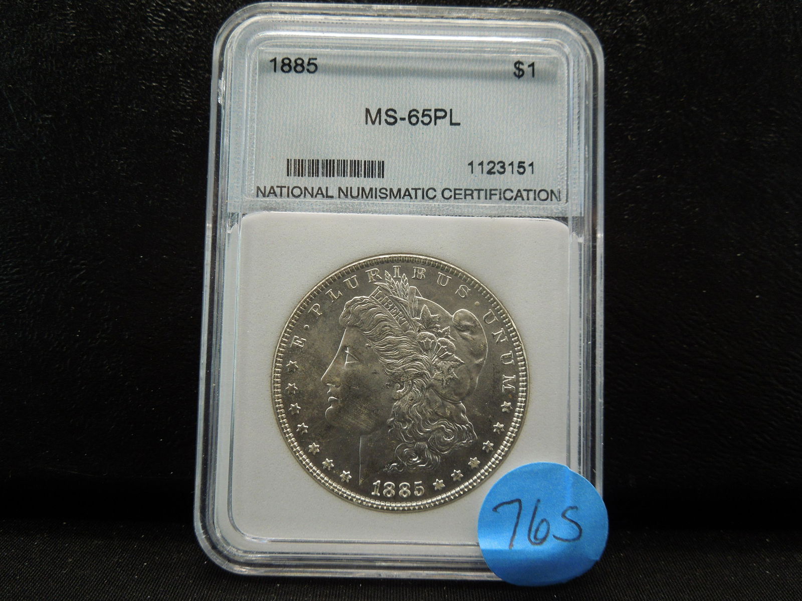 1885 Morgan dollar NNC MS65PL (1 of 4)