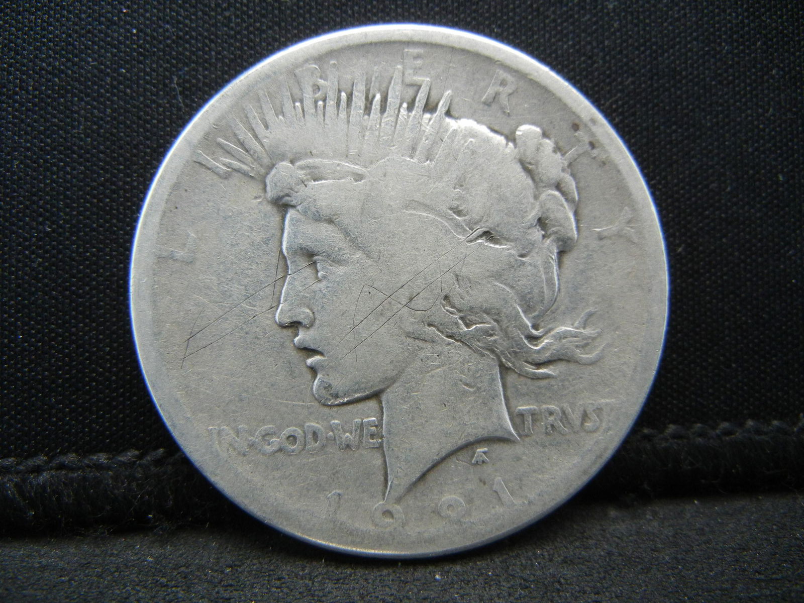 1921 Peace Dollar Key Date Scratches (1 of 2)