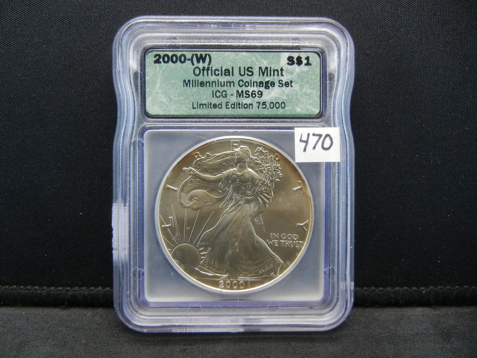 2000 (W) Silver Eagle ICG MS69 Limited Edition (1 of 4)