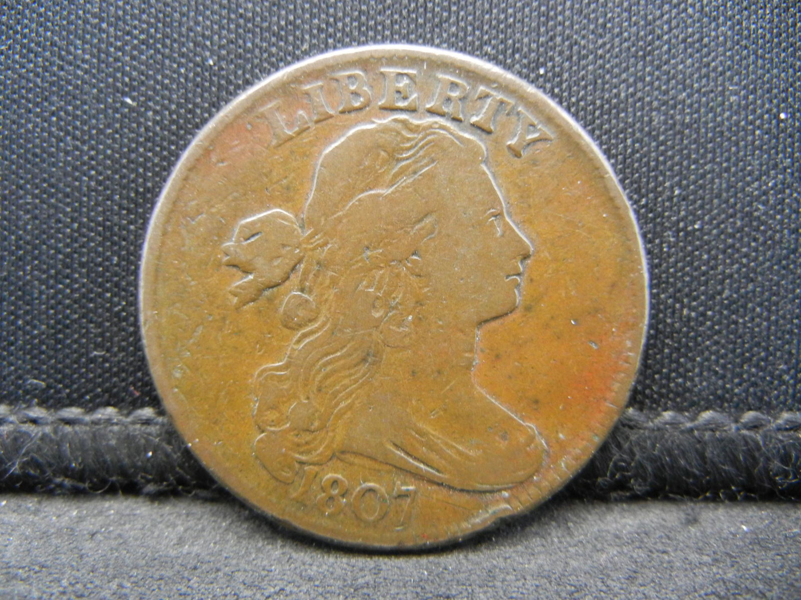 1807 Draped Bust Large Cent VF Nice Planchet and Color (1 of 2)