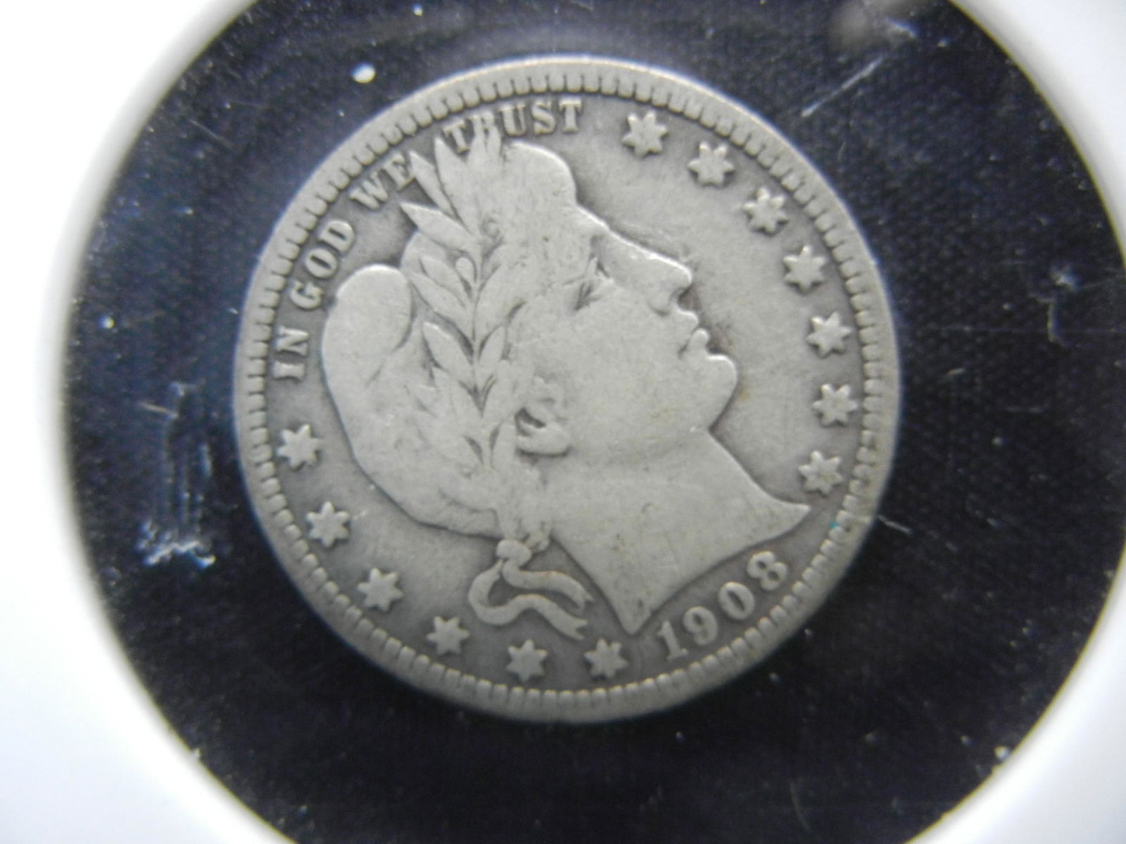 1908 S Barber Quarter Strong Details Key Date (1 of 3)