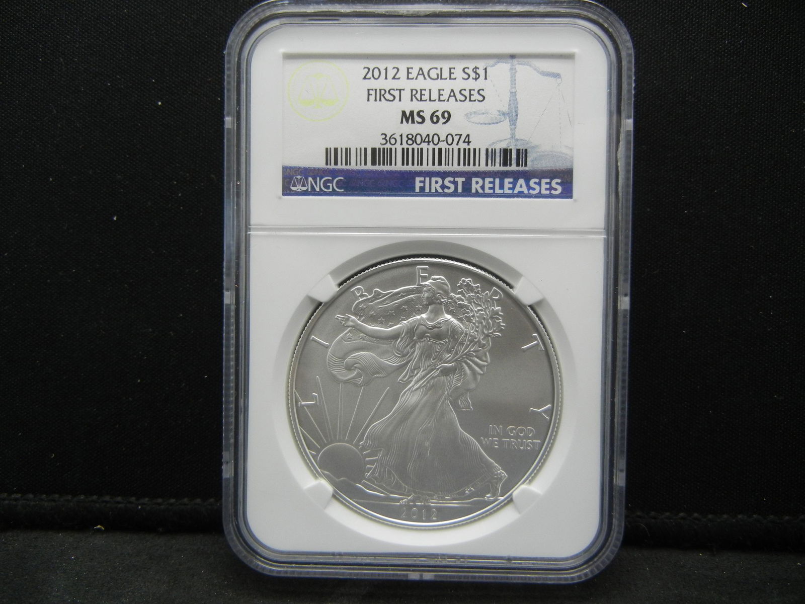 2012 Graded NGC MS69 First Release Silver Eagle (1 of 4)