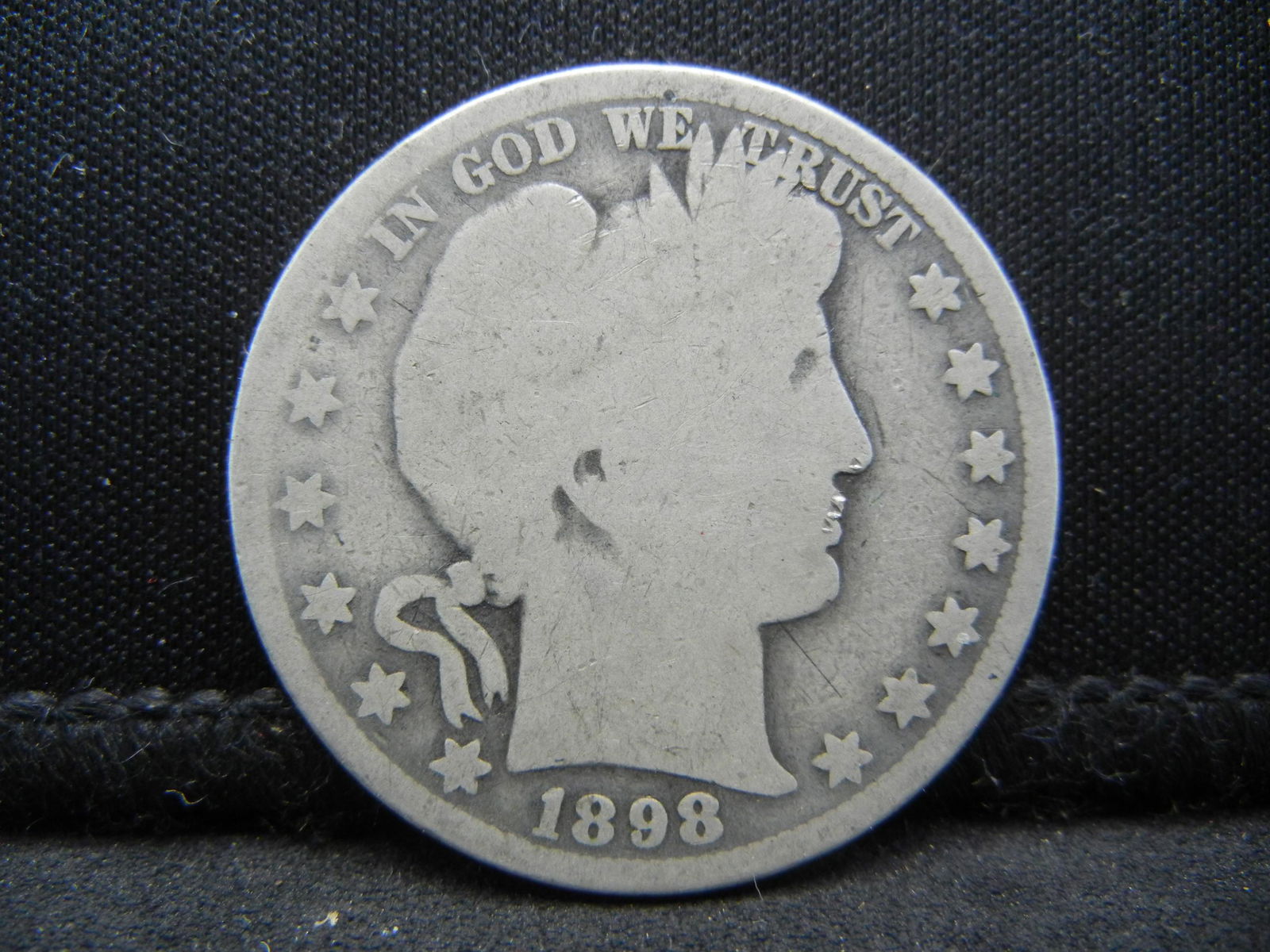 1898-O Barber Silver half Dollar (1 of 2)
