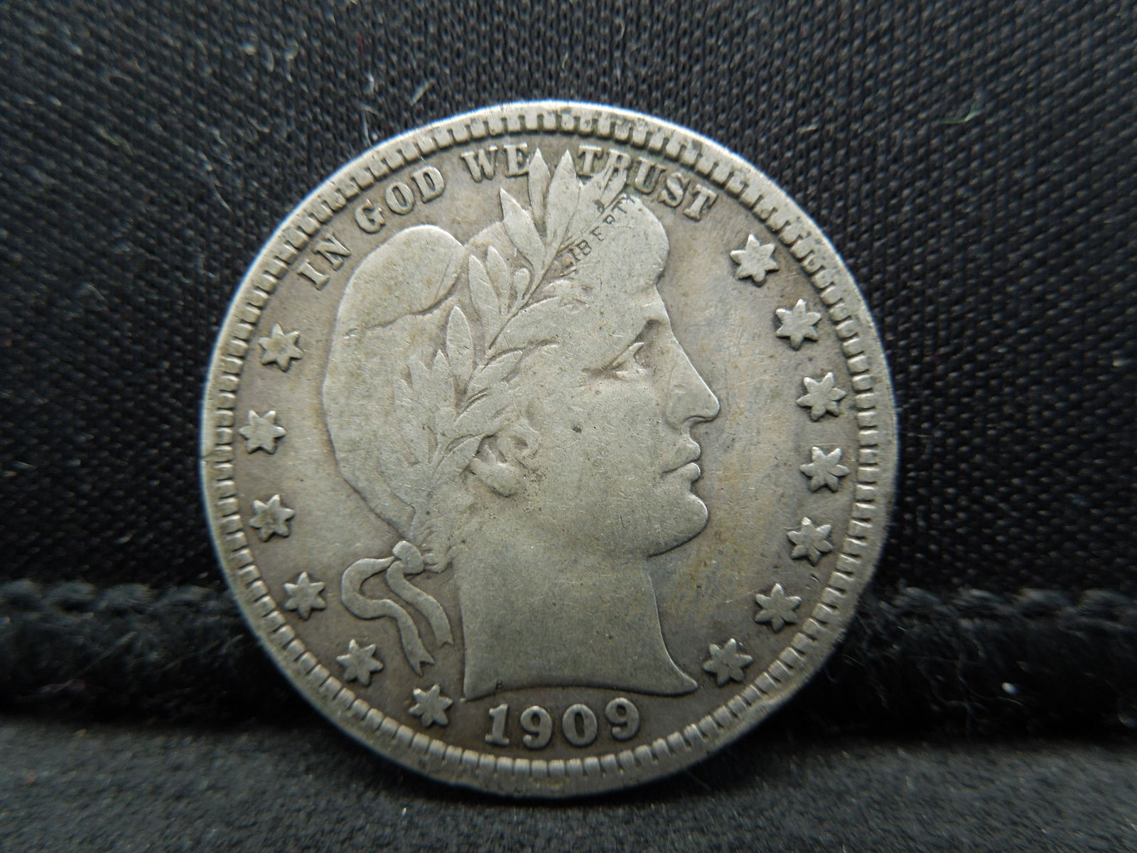 1909-D Barber Silver Quarter Full Liberty (1 of 2)